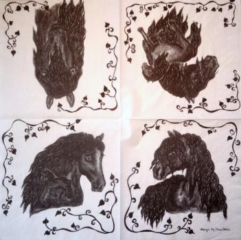 051 Horses - 3-ply - Ambiente